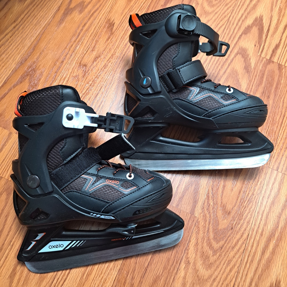 Decathlon Oxelo Black Ice Skates EU 29-32